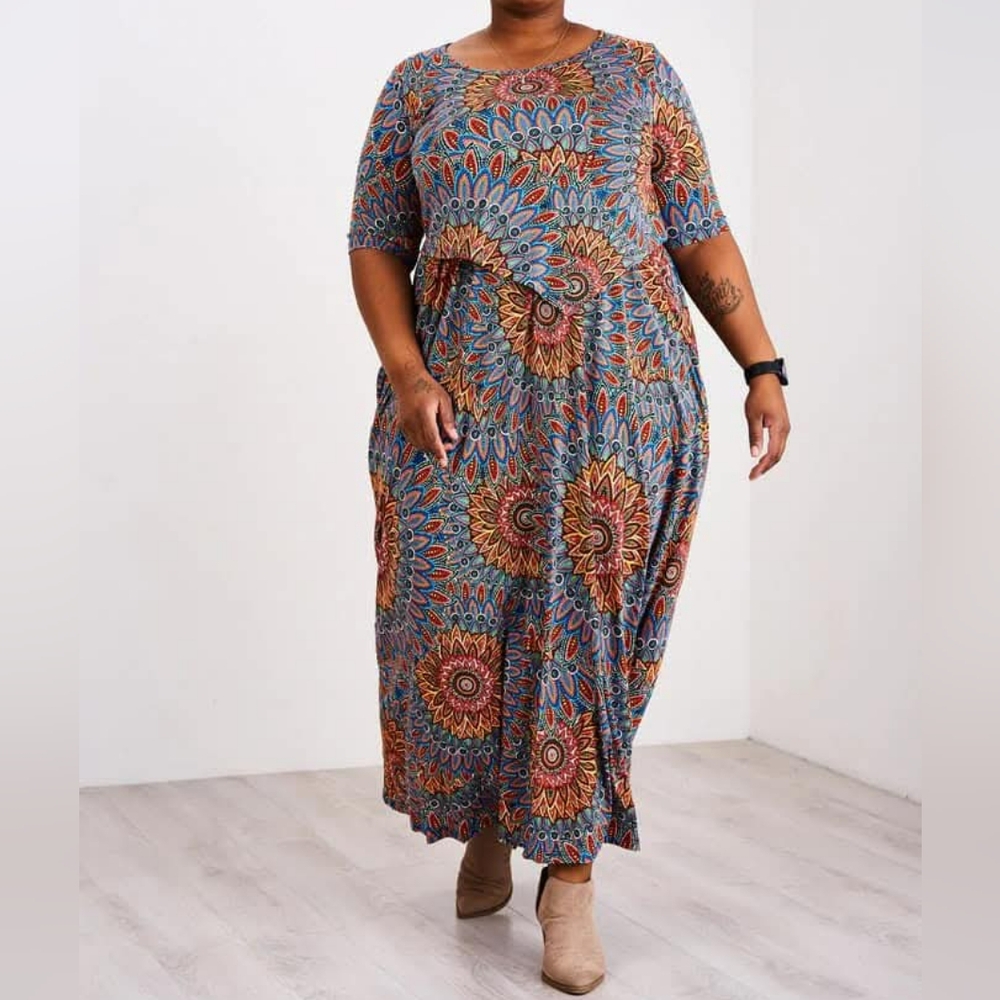 Latched Mama Boardwalk Maxi Sunflower Dress